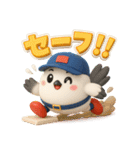 「ポコベースのかわいい野球スタンプ」（個別スタンプ：11）