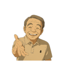 あの最高アニメ風オジさんのイケてる画像集（個別スタンプ：10）