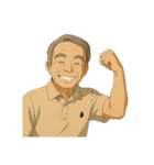 あの最高アニメ風オジさんのイケてる画像集（個別スタンプ：35）