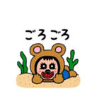 海の生き物と一緒に泳ぐ！（個別スタンプ：8）