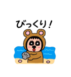 海の生き物と一緒に泳ぐ！（個別スタンプ：10）