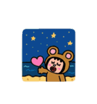 海の生き物と一緒に泳ぐ！（個別スタンプ：31）