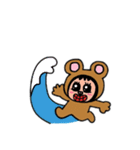 海の生き物と一緒に泳ぐ！（個別スタンプ：32）