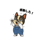 日常会話で大活躍！可愛いオーバーオール犬（個別スタンプ：24）