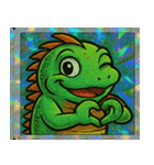 日輪イグアナのスタンプ集@SFW（個別スタンプ：9）