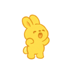 ふわふわうさぎの毎日ハッピー（個別スタンプ：3）