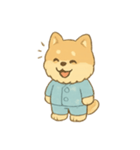 柴犬パジャマの遊び時間（個別スタンプ：7）