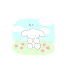 ましゅまろわんこの文字入りスタンプ（個別スタンプ：9）