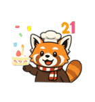 レッサーパンダの毎日使える日常スタンプ（個別スタンプ：4）