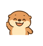 ごきげんカワウソ 気分パレード（個別スタンプ：1）
