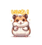 とにかくかわいいロボロフスキーハムスター（個別スタンプ：25）