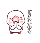 桜文鳥の僕と白文鳥のクーミンでーす。（個別スタンプ：30）