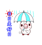 桜文鳥の僕と白文鳥のクーミンでーす。（個別スタンプ：36）