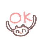 ポメラニアンもち -もちが描いたよ-（個別スタンプ：1）