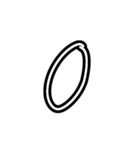 手描きヘタ字 (大文字アルファベット Ver.)（個別スタンプ：15）