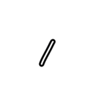 手描きヘタ字 (大文字アルファベット Ver.)（個別スタンプ：34）