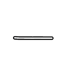手描きヘタ字 (小文字アルファベット Ver.)（個別スタンプ：31）