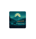 満月の幻想列車✨️FullMoon Fantasy Train（個別スタンプ：9）