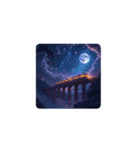 満月の幻想列車✨️FullMoon Fantasy Train（個別スタンプ：10）