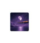 満月の幻想列車✨️FullMoon Fantasy Train（個別スタンプ：15）
