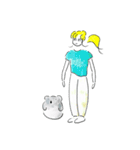 こあらとおねえさん3（個別スタンプ：34）