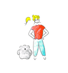 こあらとおねえさん3（個別スタンプ：35）