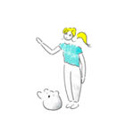 こあらとおねえさん3（個別スタンプ：36）