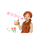 カフェにようこそスタンプ❤️（個別スタンプ：6）