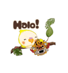 動くオカメインコのインドネシア語スタンプ（個別スタンプ：3）