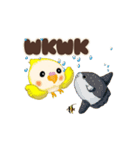 動くオカメインコのインドネシア語スタンプ（個別スタンプ：15）