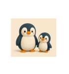 動く親子ペンギン（個別スタンプ：3）