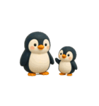 動く親子ペンギン（個別スタンプ：6）