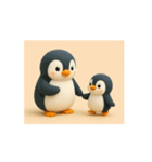 動く親子ペンギン（個別スタンプ：7）