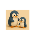 動く親子ペンギン（個別スタンプ：8）