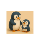 動く親子ペンギン（個別スタンプ：9）