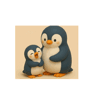 動く親子ペンギン（個別スタンプ：10）