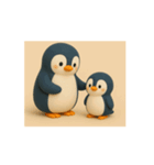 動く親子ペンギン（個別スタンプ：15）