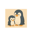 動く親子ペンギン（個別スタンプ：16）