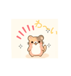 ゆるい動物達のシンプルスタンプ（個別スタンプ：5）