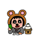 ポポベア、着物を着る！（個別スタンプ：24）