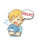 いるかと男の子①（個別スタンプ：7）