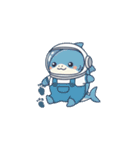 宇宙にいるサメ達（個別スタンプ：1）