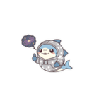宇宙にいるサメ達（個別スタンプ：4）