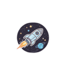 宇宙にいるサメ達（個別スタンプ：32）