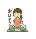 ヨガ女子の毎日使える日常会話スタンプ（個別スタンプ：9）