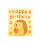 秋生まれの人へHappy Birthday（個別スタンプ：1）