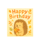 秋生まれの人へHappy Birthday（個別スタンプ：4）