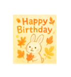 秋生まれの人へHappy Birthday（個別スタンプ：5）