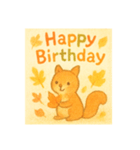 秋生まれの人へHappy Birthday（個別スタンプ：6）