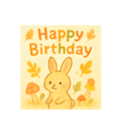 秋生まれの人へHappy Birthday（個別スタンプ：7）